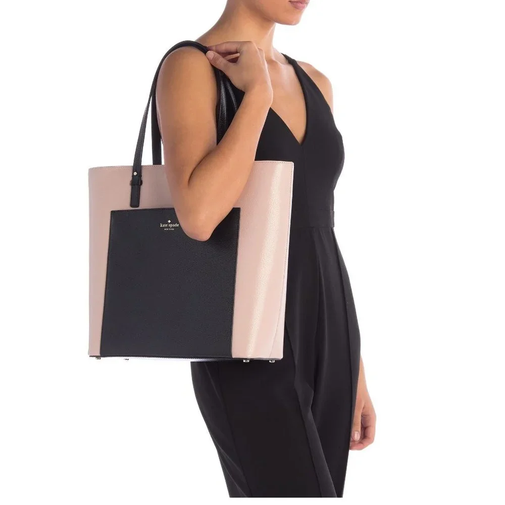 NWT Kate Spade Color Block Leather Tote Bag